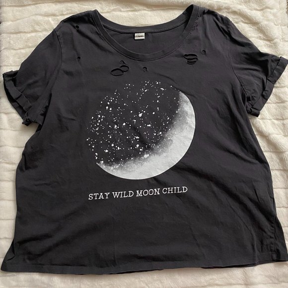 Electric Pink Tops - Distressed Graphic Tee